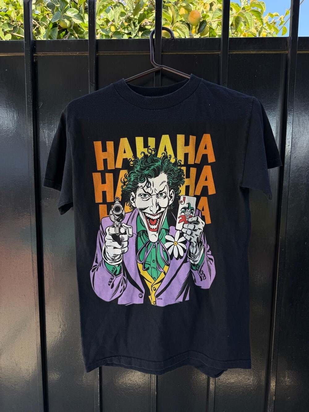 DC Comics The Joker Hahaha T-Shirt Black Graphic Tee